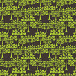 Seamless pattern with trees.