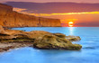Foto: Beautiful summer seascape. Sunrise Beautiful summer seascape. Sunrise
