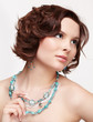 beautiful brunette young woman