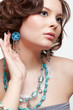 beautiful brunette young woman