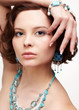 beautiful brunette young woman