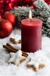 Foto: Kerze zu Weihnachten Kerze zu Weihnachten