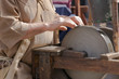 Sharpening of knives