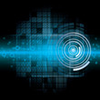 Vektor: Blue abstract tech background Blue abstract tech background
