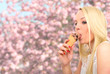 Foto: Eis essen im Frühling Eis essen im Frühling