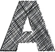Hand draw font. LETTER A