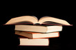 Pila di libri, studiare, scuola, cultura