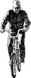 man riding a bicycle