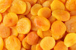 Dried apricots close-up