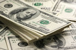 Dollars stack close-up