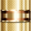 Abstract background gold glossy metallic.