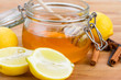 citrus honey in jar