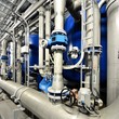 Large industrial boiler room