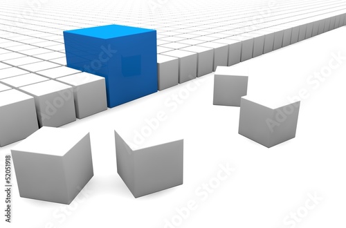 Illustration: Cube 3D Business Cube 3D Business