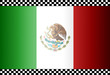 Old grunge flag of Mexico