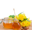 floral honey on white
