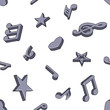 Vector: seamless pattern with music notes vector seamless pattern with music notes vector