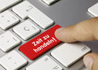 Zeit zu handeln! Tastatur Finger
