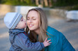 Mother with son