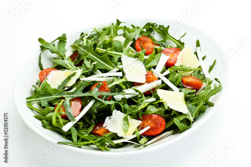Photo: insalata con rucola,pomodorini,grana e scalogno insalata con rucola,pomodorini,grana e scalogno