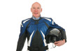 Photo: Motor biker in portrait Motor biker in portrait