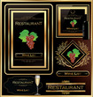 Wine list elegant design