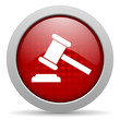 law red circle web glossy icon