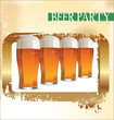 canvas print picture - Beer party