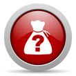 riddle red circle web glossy icon