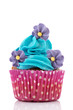 Photo: Birthday cupcake with flowers Birthday cupcake with flowers
