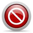 access denied red circle web glossy icon