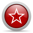 star red circle web glossy icon