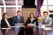 Business people working in conference room