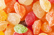 Sugar candies in different colors