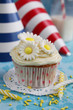 Cupcake with flowers