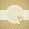 Frame in retro vintage background. Vector illustration.