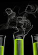 3d graphic of a isolated star symbol formed by smoke