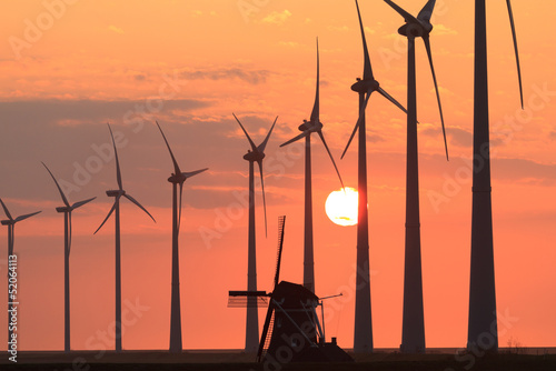 Photo: Windmill sunset Windmill sunset