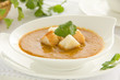 Lentil soup with curry.