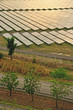 Aerial photo of solar power plant.