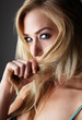 Blonde adult woman