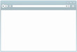 Clean Vector Web Browser Design