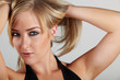 Blonde adult woman