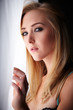 Blonde adult woman