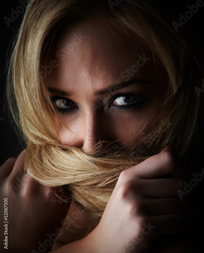 Photo: Blonde adult woman Blonde adult woman