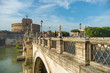 Roma, castel S. Angelo e Ponte S. Angelo, veduta