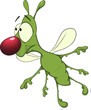 Vektor: Green insect. Cartoon Green insect. Cartoon