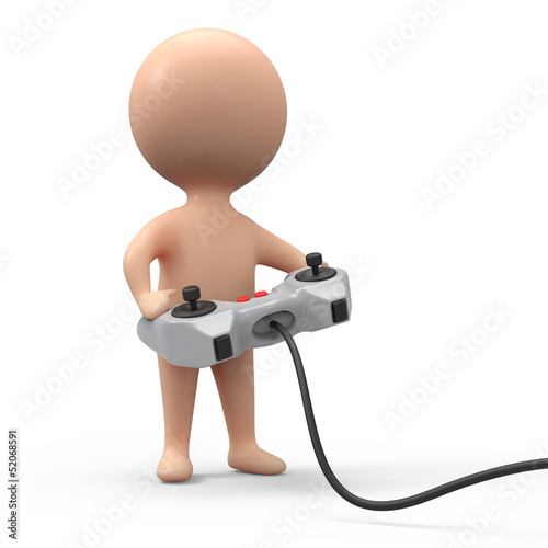 Illustration: Little human plays videogames Little human plays videogames