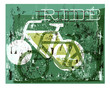 Grunge cycling graphic