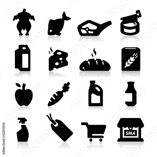 Vector: Supermarket Icons Two Supermarket Icons Two